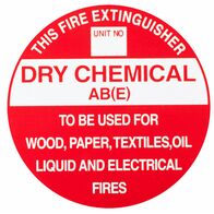 Extinguisher Identification Sign | Durable Weather-Resistant Plastic | Easy to Install & Highly Visible | 193mm x 193mm | by Fire Factory Australia