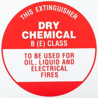 Extinguisher Identification Sign | Durable Weather-Resistant Plastic | Clear Visibility | 193mm x 193mm | by Fire Factory Australia