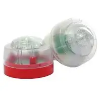 Surface Mount Strobe Light | Red Body & Clear Lens | Low Profile Design | by Fire Factory Australia