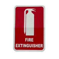 Fire Extinguisher Location Sign | Self-Adhesive & UV Rated | Compact Size | by Fire Factory Australia