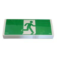 Wall Mount Exit Light Diffuser | High Impact Polycarbonate | Frosted Finish | by Fire Factory Australia