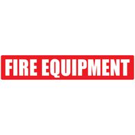 Fire Equipment Red Strip | High Visibility | Durable Weather-Resistant Plastic | 500mm x 100mm | by Fire Factory Australia