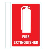 Fire Extinguisher Angled Location Sign | Durable Metal | Enhanced Visibility | Clear Readability | by Fire Factory Australia