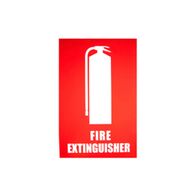 Fire Extinguisher Location Sign (Small) | UV Resistant Plastic | Clear Visibility | Indoor & Outdoor Use | by Fire Factory Australia