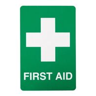First Aid Location Sign | Self-Adhesive Vinyl | Clear Visibility | 150mm x 225mm | by Fire Factory Australia