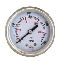 Hydrant Pressure Gauge | Dry Type 55mm Dial | Up to 1600kPa | Rear Entry Connection | by Fire Factory Australia