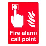 Fire Alarm Call Point Sign (Metal) | Durable Construction | Clear Identification | Standard Size 150mm x 200mm | by Fire Factory Australia