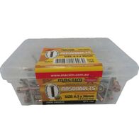 Mason Bolts Hex Head 6.5mm x 36mm | Durable Steel Construction | Pack of 100 | by Fire Factory Australia