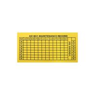 Maintenance Service Tags with Sticker | 100 Tags per Roll | Self-Adhesive Design | 80mm x 40mm | by Fire Factory Australia
