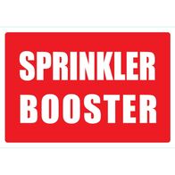 Sprinkler Booster with Sticker | Boosts Water Pressure | Clear Identification | by Fire Factory Australia