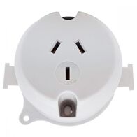 Surface Socket Outlet with 3 Pins | Durable Plastic Housing | Easy Surface Mount Installation | by Fire Factory Australia