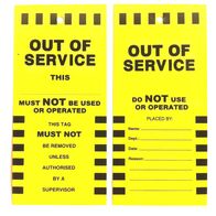 Service Tag - Out of Service | Durable Plastic | 172mm x 80mm | by Fire Factory Australia