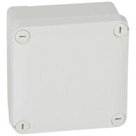 Plexo IP55 Weatherproof Box with Plain Clip-On Cover 105mm x 105mm x 55mm