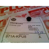Allen-Bradley 871AKPU8 End Cap Accessory Plastic Black 8mm Dia