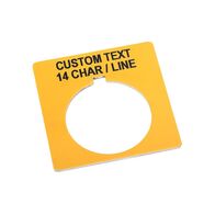 Allen-Bradley 800TX679E Legend Plate for 30mm Push-Button Yellow