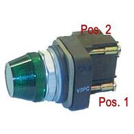 Allen-Bradley 800TCQ20G Green Pilot Light 30.5mm Metal Type 4/13