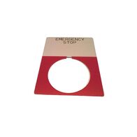 Allen-Bradley 800TX648J Jumbo Legend Plate for Emergency Stop