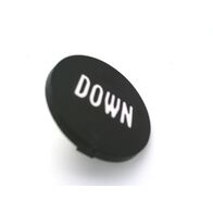 Allen-Bradley 800TLC214W Legend Cap 30mm Push Button Black with White Text