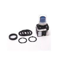 Allen-Bradley 800HQRAH2B Blue Momentary Pushbutton with LED