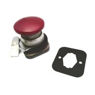 Allen-Bradley 800TD6Q Red Mushroom Head Pushbutton with Locking Padlocking Attachment