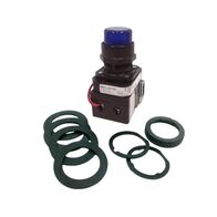 Allen-Bradley 800HCQRTH2B Blue LED Pilot Light 30mm Full Voltage Push to Test