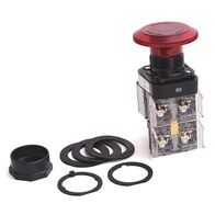 Allen-Bradley 800HFRXJTQH2RA5 30mm Push-Pull Jumbo Mushroom Head Pushbutton