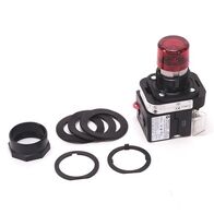Allen-Bradley 800HCQRTH2R 30mm Red LED Push Button Pilot Light
