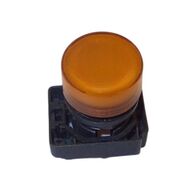 Allen-Bradley 800FMP0 Amber Round Metal Pilot Light Operator