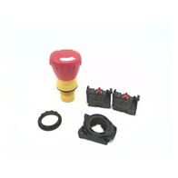 Allen-Bradley 800FPMT44PX02 Push-Pull Twist-to-Release Mushroom Operator
