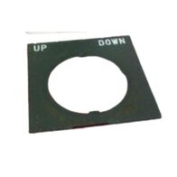 Allen-Bradley 800HW039 Legend Plate for 30mm Push-Button Up-Down