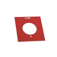 Allen-Bradley 800HY50 Legend Plate Single Push Button Red Stop