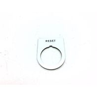 Allen-Bradley 22mm Aluminum Legend Plate with Black Text