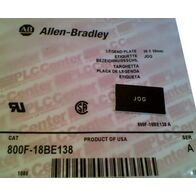 Allen-Bradley 800F18BE138 30x50mm Snap-In Legend Plate