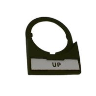 Allen-Bradley Legend Plate 30x40mm White with Black Legend Text