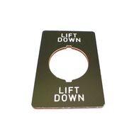 Allen-Bradley Legend Plate for Pushbutton 36x52mm