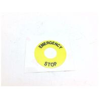 Allen-Bradley 800B15YE112 Emergency Stop Legend Plate