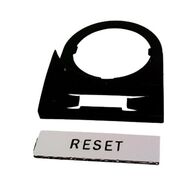 Allen-Bradley 800F11WE186 22mm Pushbutton Accessory Legend Plate and Frame