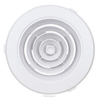 Internal Plaster Mount Ceiling Grille | 250mm Diameter | Adjustable Air Valve | Durable ABS White | by Fantech