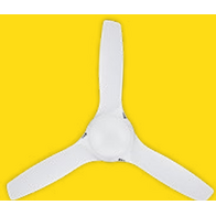Flair DC Ceiling Fan | 3 ABS Blades | 58 Inch White | High Quality DC Motor | by Fantech