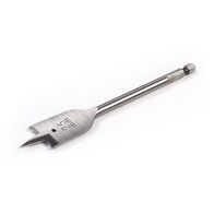 30 x 152 Flat Wood Bit | High-Quality Steel | Cutting Spurs & Chip Channel | 1/4" Hex Shank | by Promac