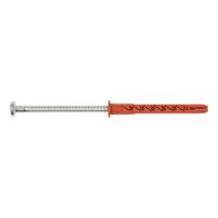 Plastic Anchor with Screw W-UR F 8 | 8mm Diameter | A4 Stainless Steel | ETA Approved | @Pack of 50 | by Wurth