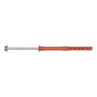 Plastic Anchor with A4 Stainless Steel Screw W-UR 10 | High Load Capacity | Pre-assembled for Easy Installation | @Pack of 40 | by Wurth