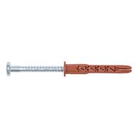 Plastic Frame Anchor W-UR F 8 | Galvanized Steel | High Load-Bearing Capacity | Pass-Through Mounting | @Pack of 50 | by Wurth