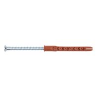 Plastic Frame Anchor W-UR 8 | 8mm Diameter | Zinc Plated Steel | @Pack of 50 | by Wurth