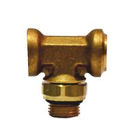 Tee Piece Coupling Metric | Swivel Male Branch Design | 12mm Tube Compatibility | Durable Metal Alloy | @Pack of 5 | by Wurth