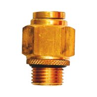 Plug Connector Inch Pipe with Male Thread | Durable Metal Construction | 3/8 Inch Size | @Pack of 5 | by Wurth