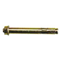 W-HA Hex Head Sleeve Anchors | Zinc Plated Yellow | Easy Installation | 100 PCS | by Wurth