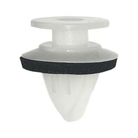 Interior Trim Clip Type 11 | Durable Plastic | White Color | Fits 1-9.4mm Drill Holes | @Pack of 25 | by Wurth