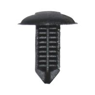 Fir Tree Clip | Small Gradation & Narrow Shape | Easy Press-In Installation | Black Plastic | @Pack of 25 | by Wurth