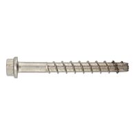 Concrete Screw with Hexagon Head W-BS 2/A4 | 8mm Anchor Size | A4 Stainless Steel | @Pack of 50 | by Wurth